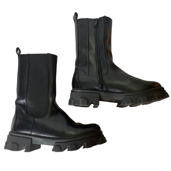 Chunky Heel Boots. Size UK 7 - Picture 3 of 9